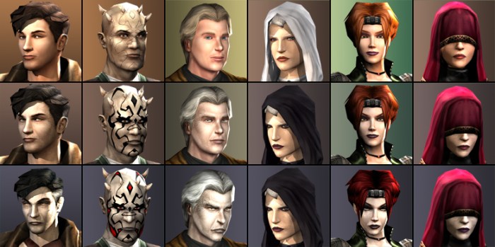 Kotor 2 party members