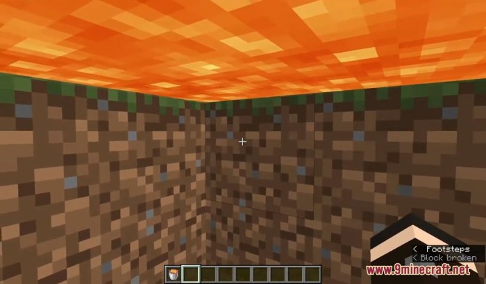 See under lava minecraft