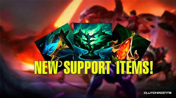 Support league legends items item season situational