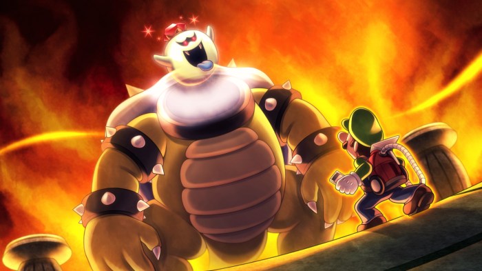 Bowser in luigi's mansion