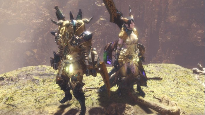 Kulve taroth hunter monster armor female elder dragon update rewards special set tomorrow adds improved investigation sorting siege debuts cometh