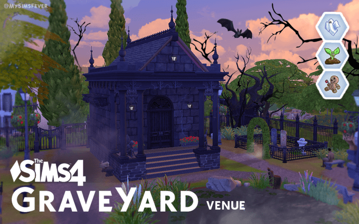 Sims graveyard cemetery hollow midnight mod lots