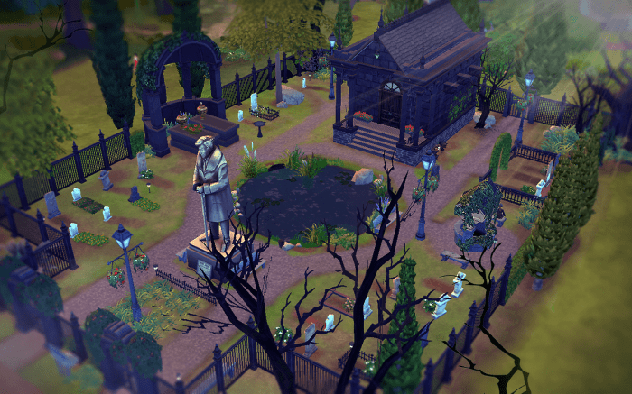 Graveyard in sims 4