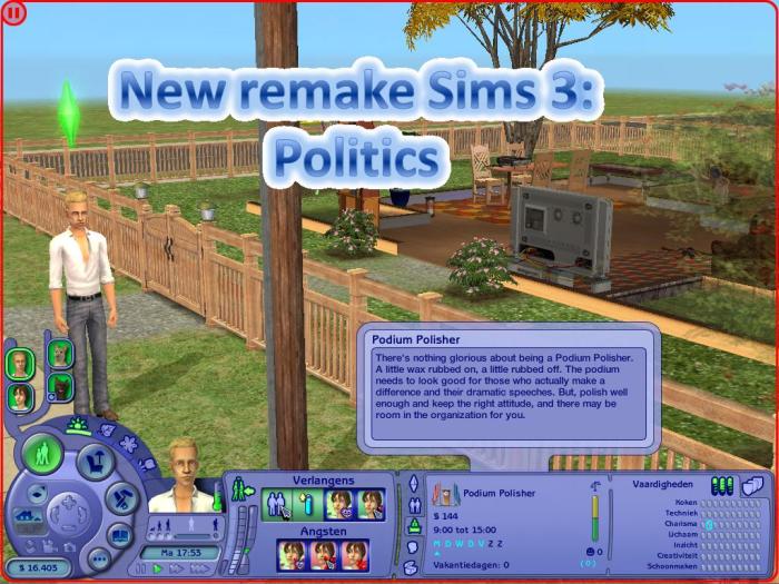 Sims 3 politics career