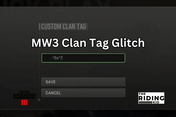 Mw3 colored clan tag