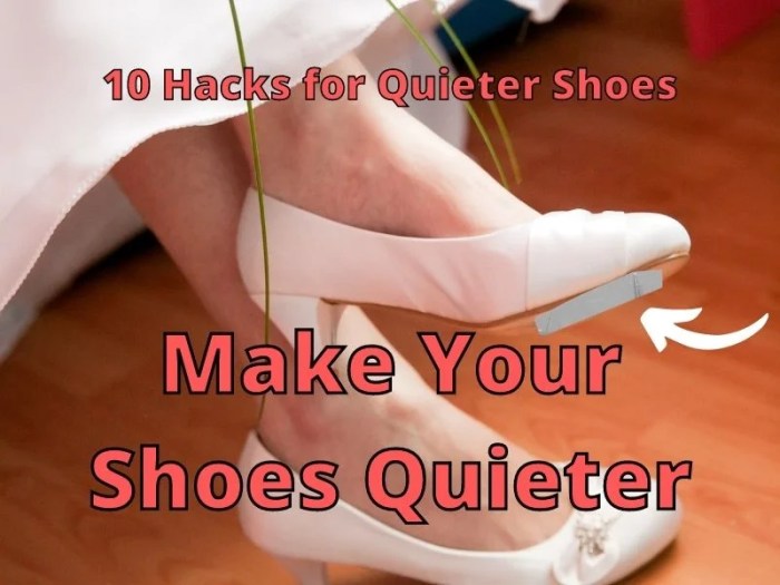 How to make shoes quieter