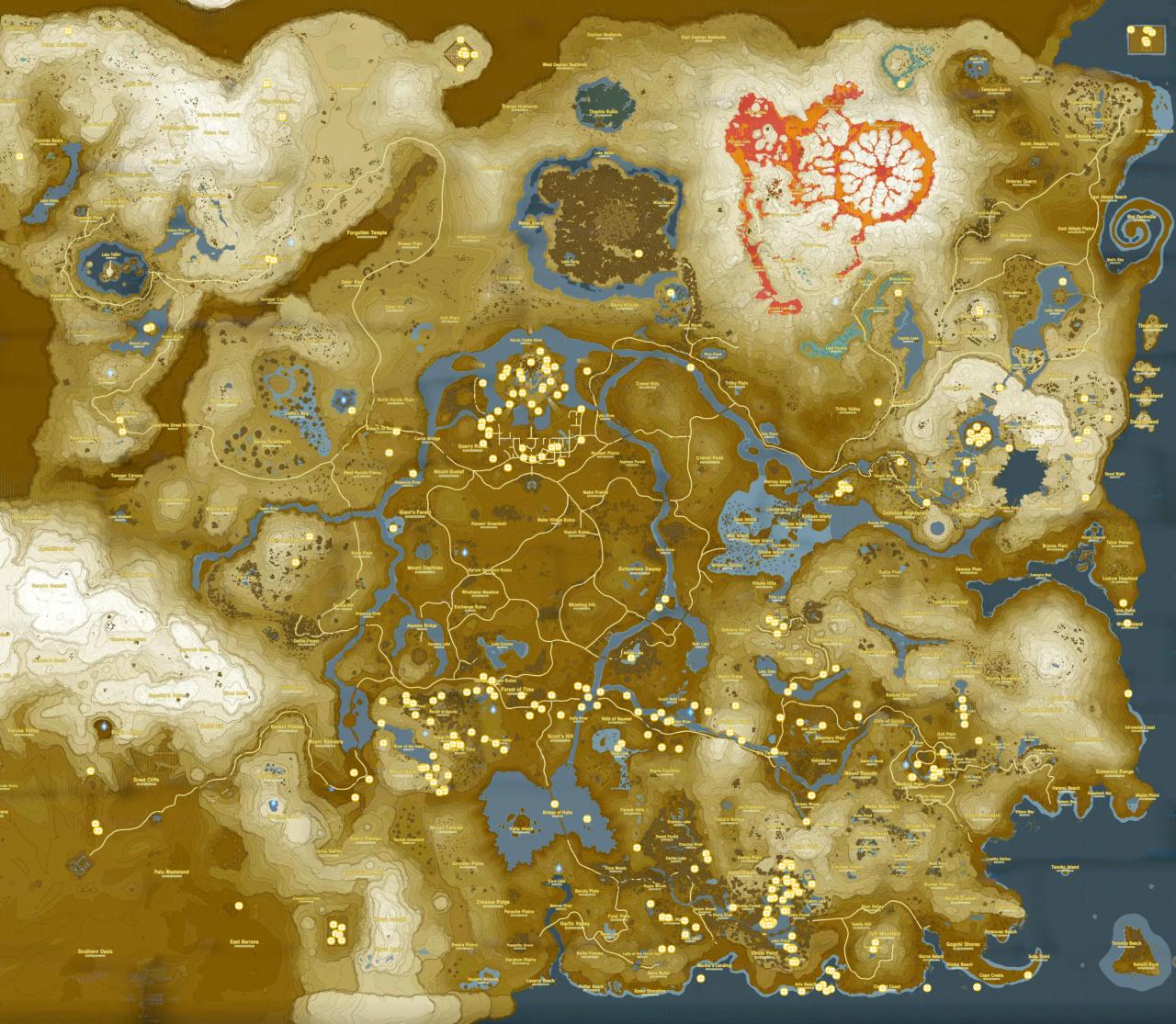 Landscapes zelda real breath wild part plateau