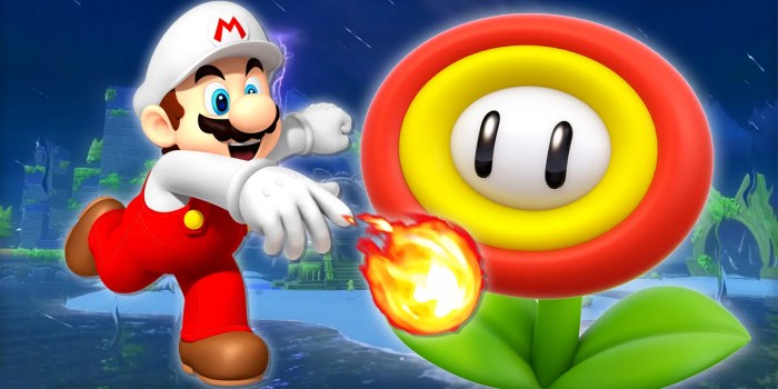 Mario bros fire flower
