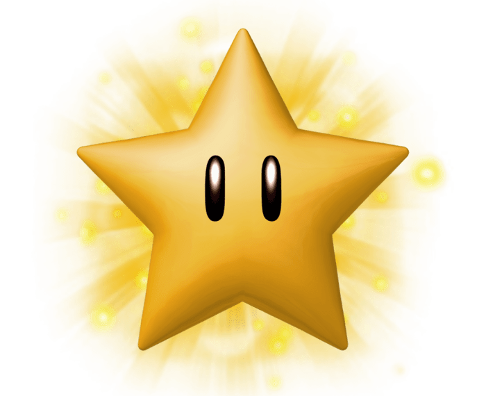 Star super toad stella estrella luma powerstar sprites rosalina poder starman