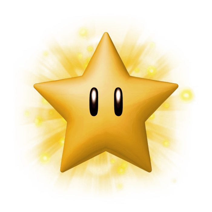 Star super toad stella estrella luma powerstar sprites rosalina poder starman