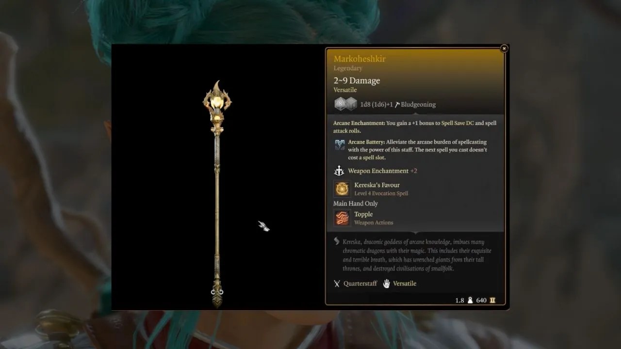 Bg3 mourning frost staff