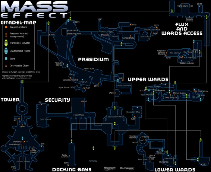 Mass effect citadel map