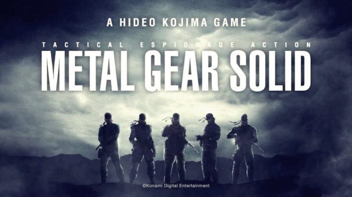 Metal gear play order