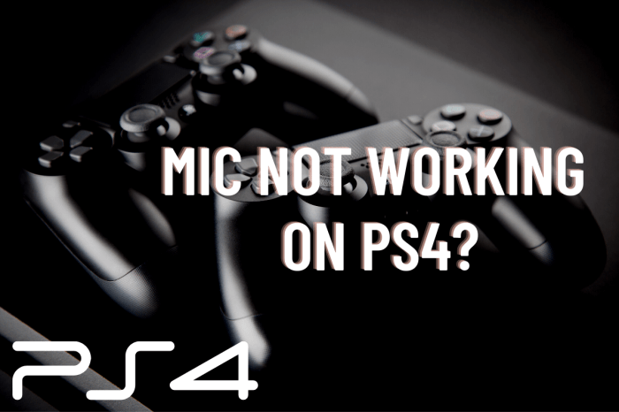 How to test mic on ps4