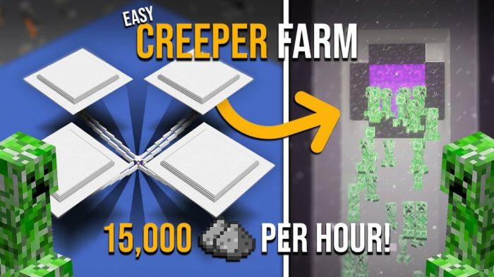 Creeper farm 1.19 bedrock