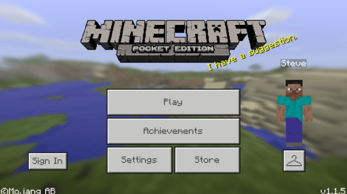 Pocket edition 0.8 0