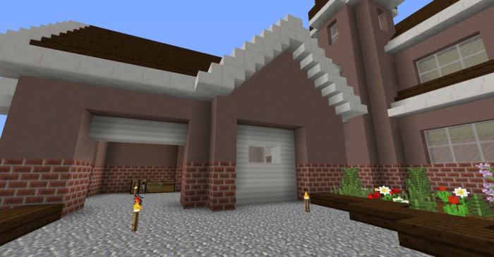 Garage door in minecraft