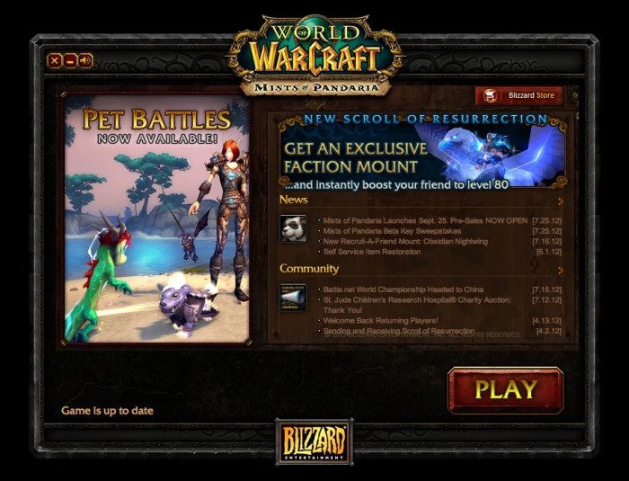 World of warcraft client