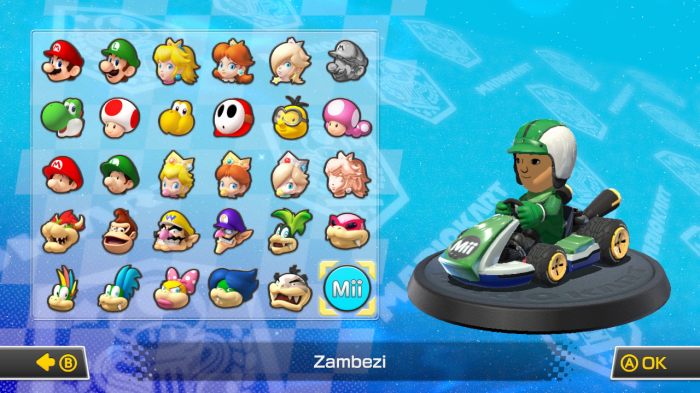 Mario kart mii deluxe suits amibo