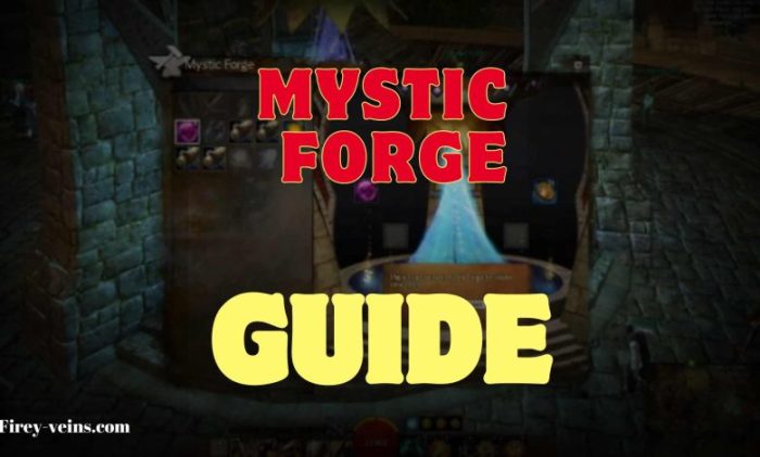 Mystic forge recipes gw2