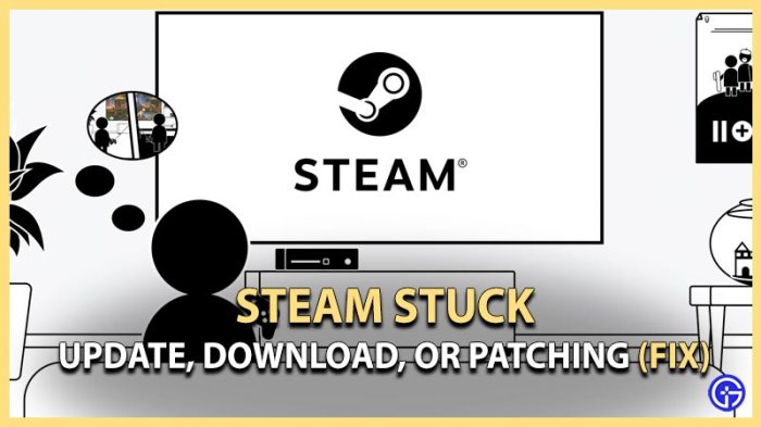 Steam stuck on patching