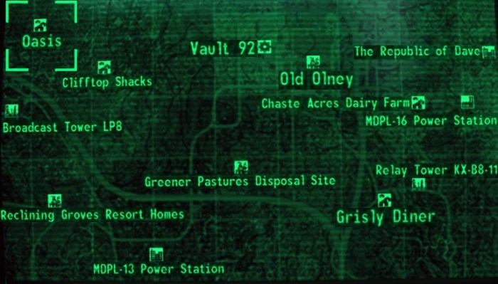 Fallout 3 oasis location