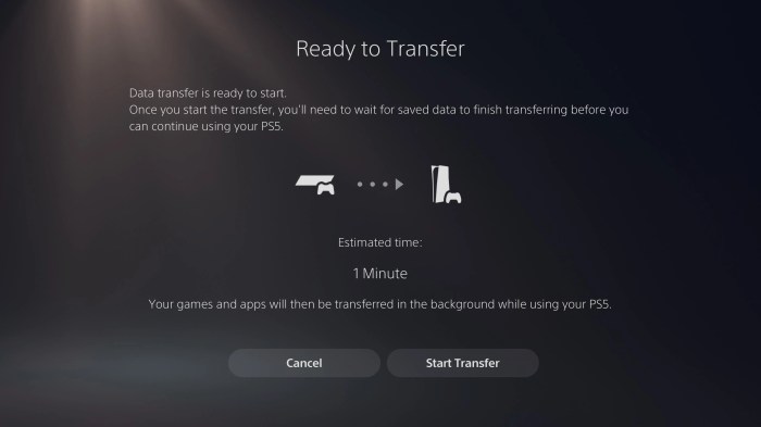 Ps4 ps5 transfer data