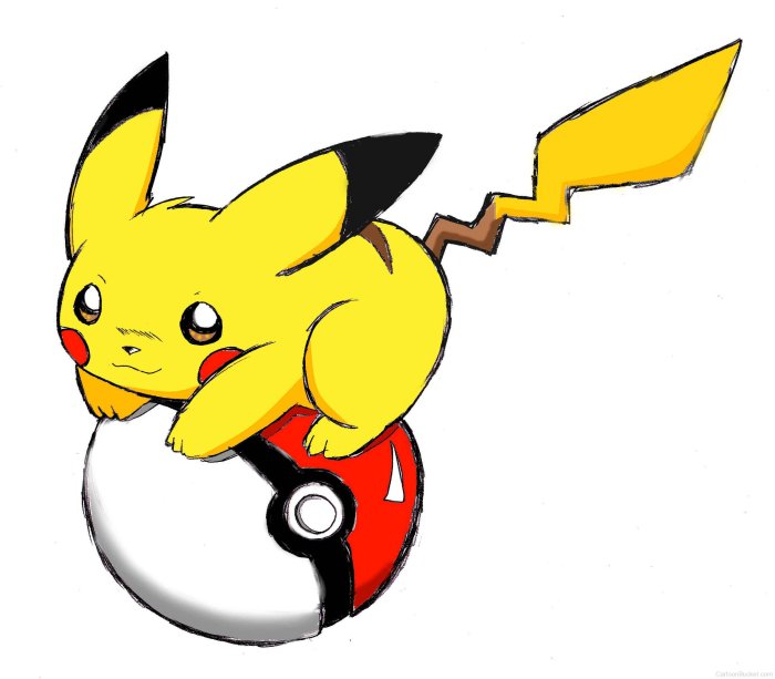 Pikachu on the ball