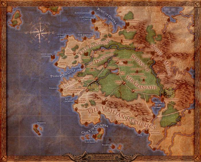 Pillars of eternity map