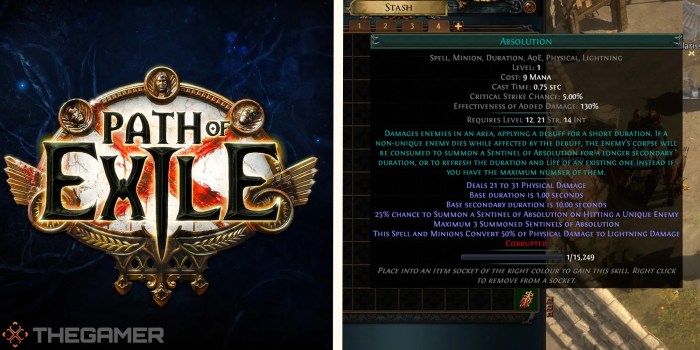 Corrupted path of exile