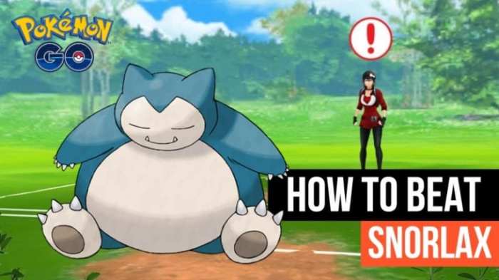 Beat snorlax pokemon go