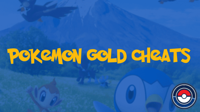 Cheats in pokemon gold