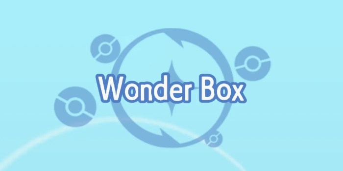 Pokemon home wonder box