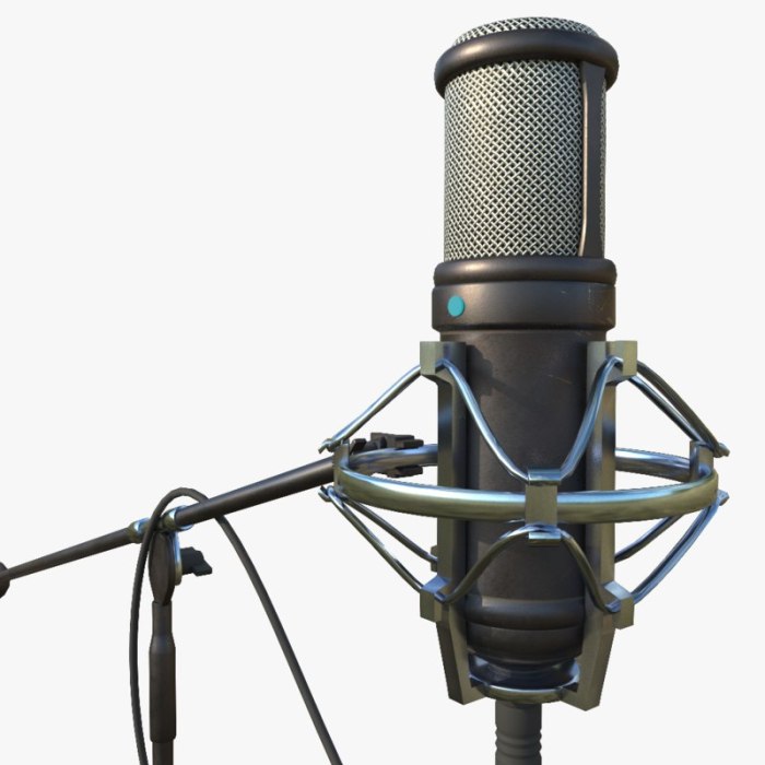 Microphone 3d model cgtrader
