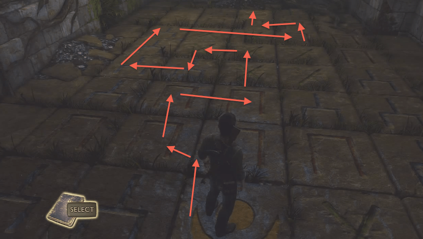 Uncharted 3 floor puzzle