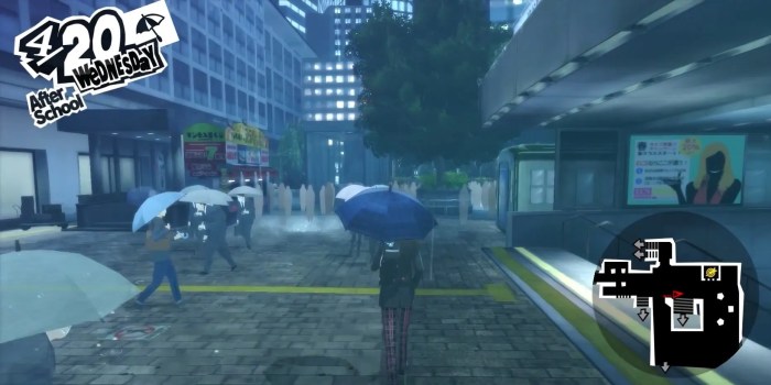 Persona 5 rainy days