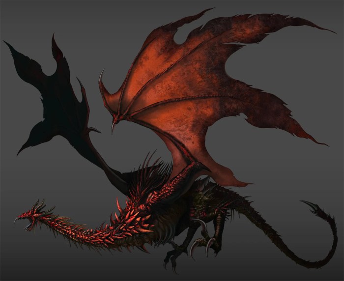 Dragon red demon