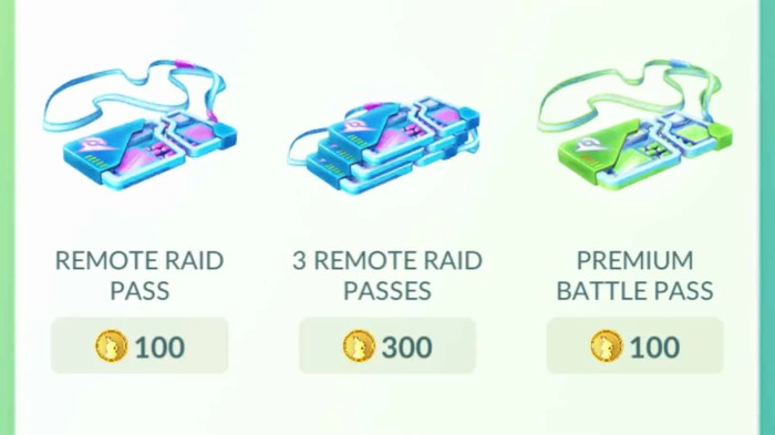 Free remote raid passes