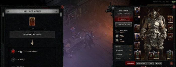 Diablo 4 affix reroll