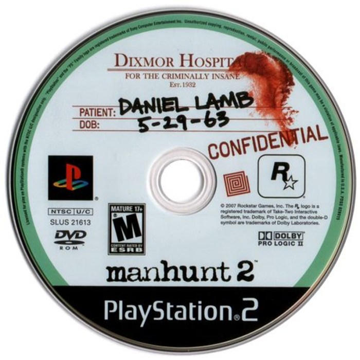 Manhunt 2 ao version ps2