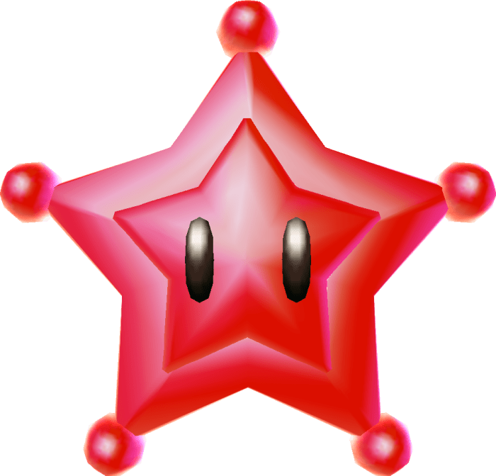 Red star mario galaxy