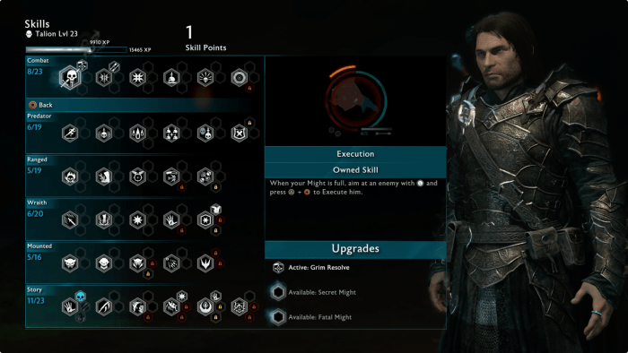 Shadow of war skill tree