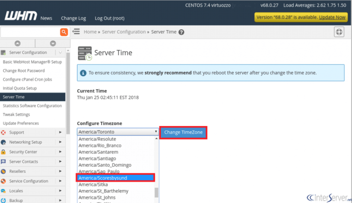 How to see server time