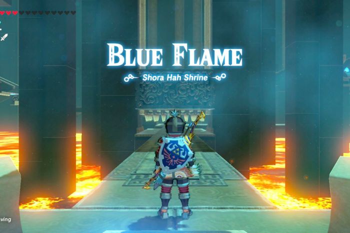 Blue flame shrine botw
