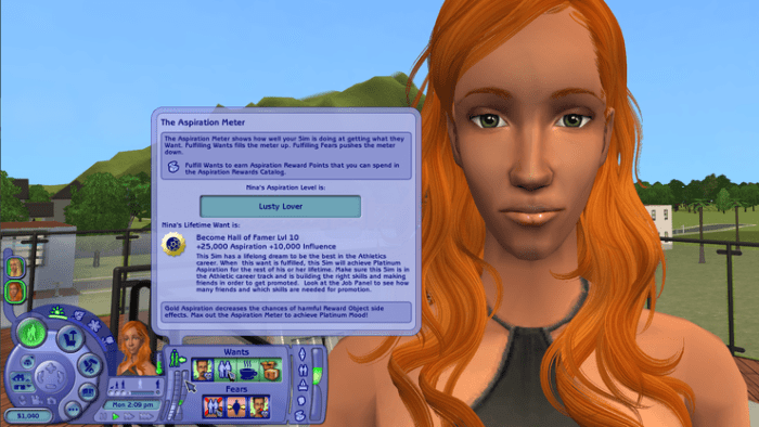 Sims 2 change aspiration