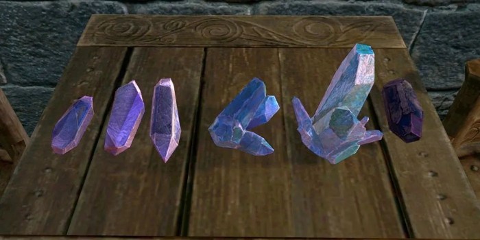 Skyrim dark weapon magical immersive runes vengerberg yennefer gemstones nexusmods artifacts props