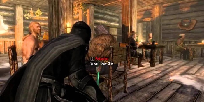 Skyrim how to pickpocket