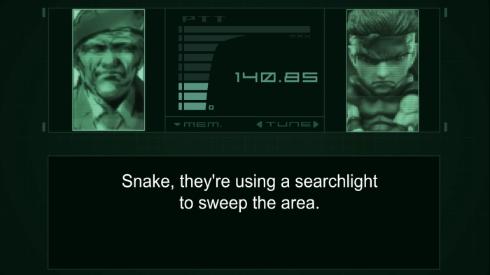 Metal gear solid 3 codec