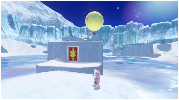 Snow kingdom power moons list moon mario icicle barrier