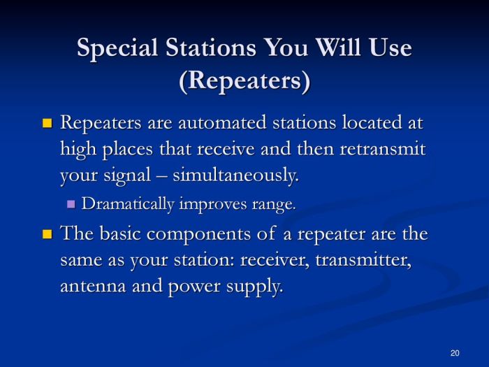 What do repeaters do